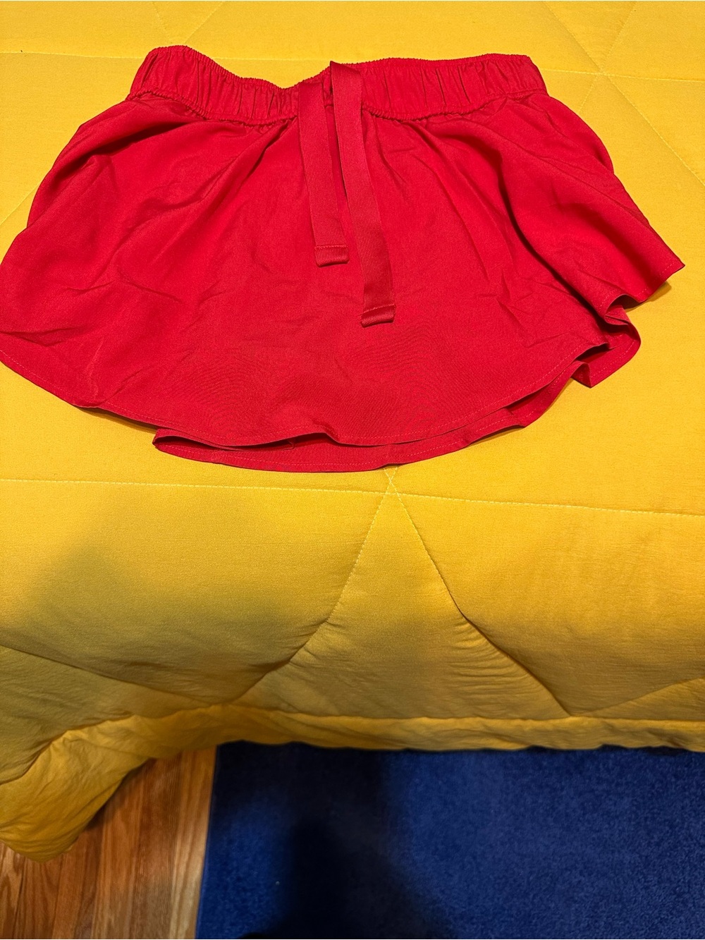Zenana Outfitters Red Ruffle Mini Skirt